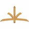 Ekena Millwork Davenport Rough Sawn Timber Gable Bracket, Western Red Cedar, 60"W x 32"H x 2"D x 4"F, 13/12 Pitch GBW060X32X0204DAV00RWR - alternate 1